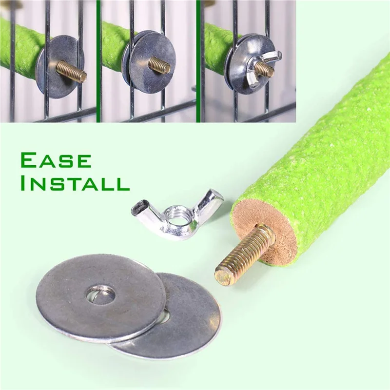 Y17A 21 Pcs Grip Bird Cages Perch For Conures Parakeets Lovebirds Cockatiels, Good For Keep Nails And Beaks In Top Condition