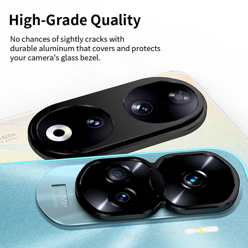 Honor90 5G Aluminum Alloy Camera Protecotive Film For Honor 90 5G Matel Ring Guard Lens Cap Xonor Honar Honer 90 5G REA-NX9 6.7\