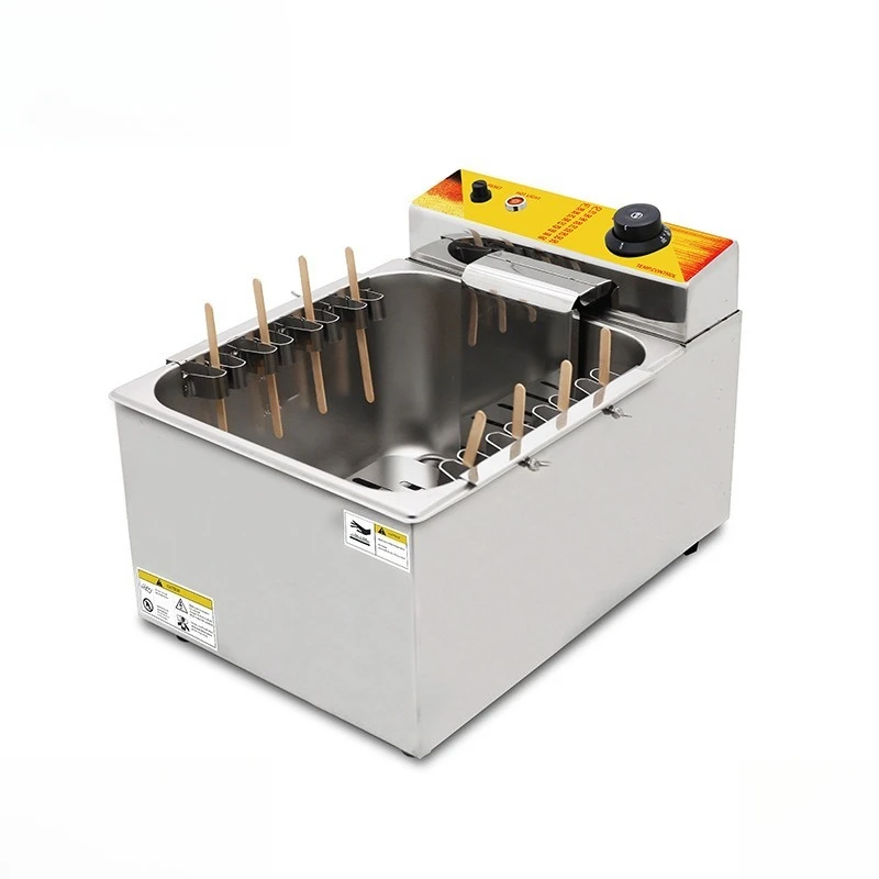 12L Commercial Electric Deep Fryer Countertop Single Tank for Hot Dog Sausage and Snack Frying