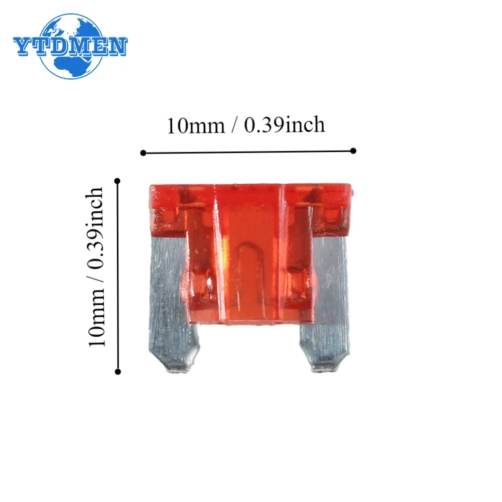 10PCS Micro Car Fuse Blade Type Mini Fuse Set 5A 7.5A 10A 15A 15A 20A 25A 30A 35A 40A with Clip