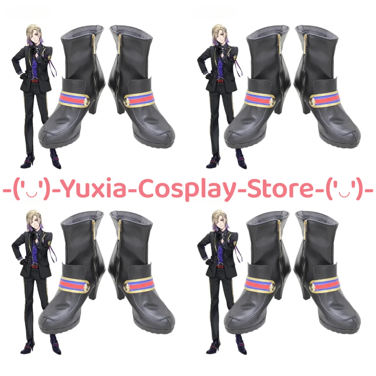 

Юксиакосплей! Витая страна чудес Вил, обувь для косплея, аниме, реквизит для игрового персонажа, ботинки из искусственной кожи, карнавальный костюм на Хэллоуин