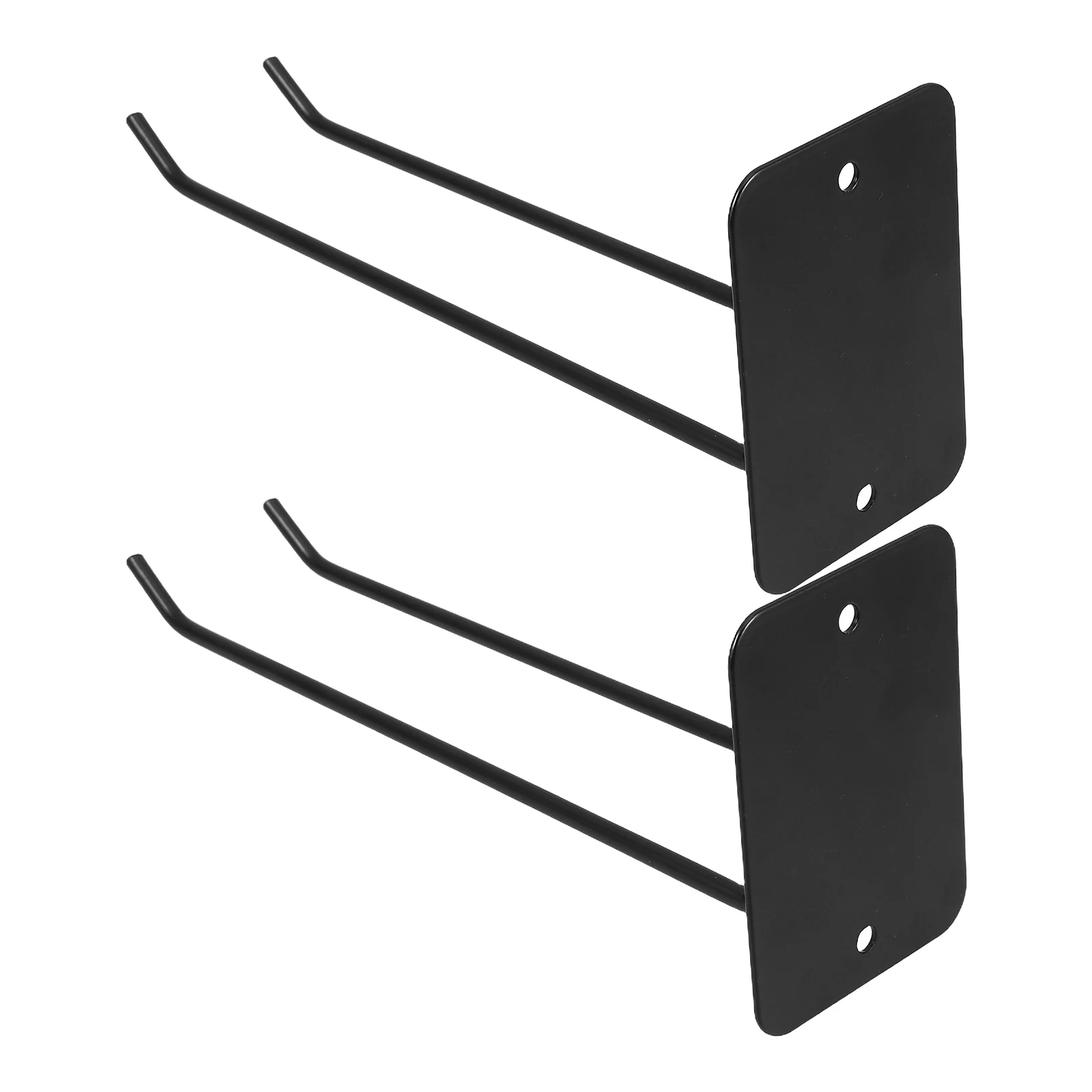 

2 pcs WallMountedStorageRack BlackMetalToolsHolder ShovelSpadeBroomOrganizer SpaceSavingGarage KitchenBathroomUtilityHookSystem