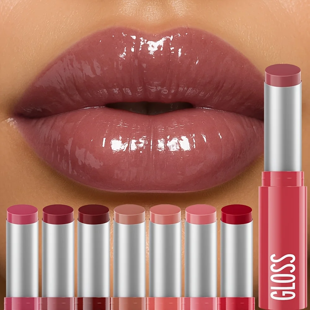 Moisturizing Water Light Lip Gloss Non-Staining Cup, Mirror Shine Jelly Lip Glaze, Long Wear Hydrating Glass Lips