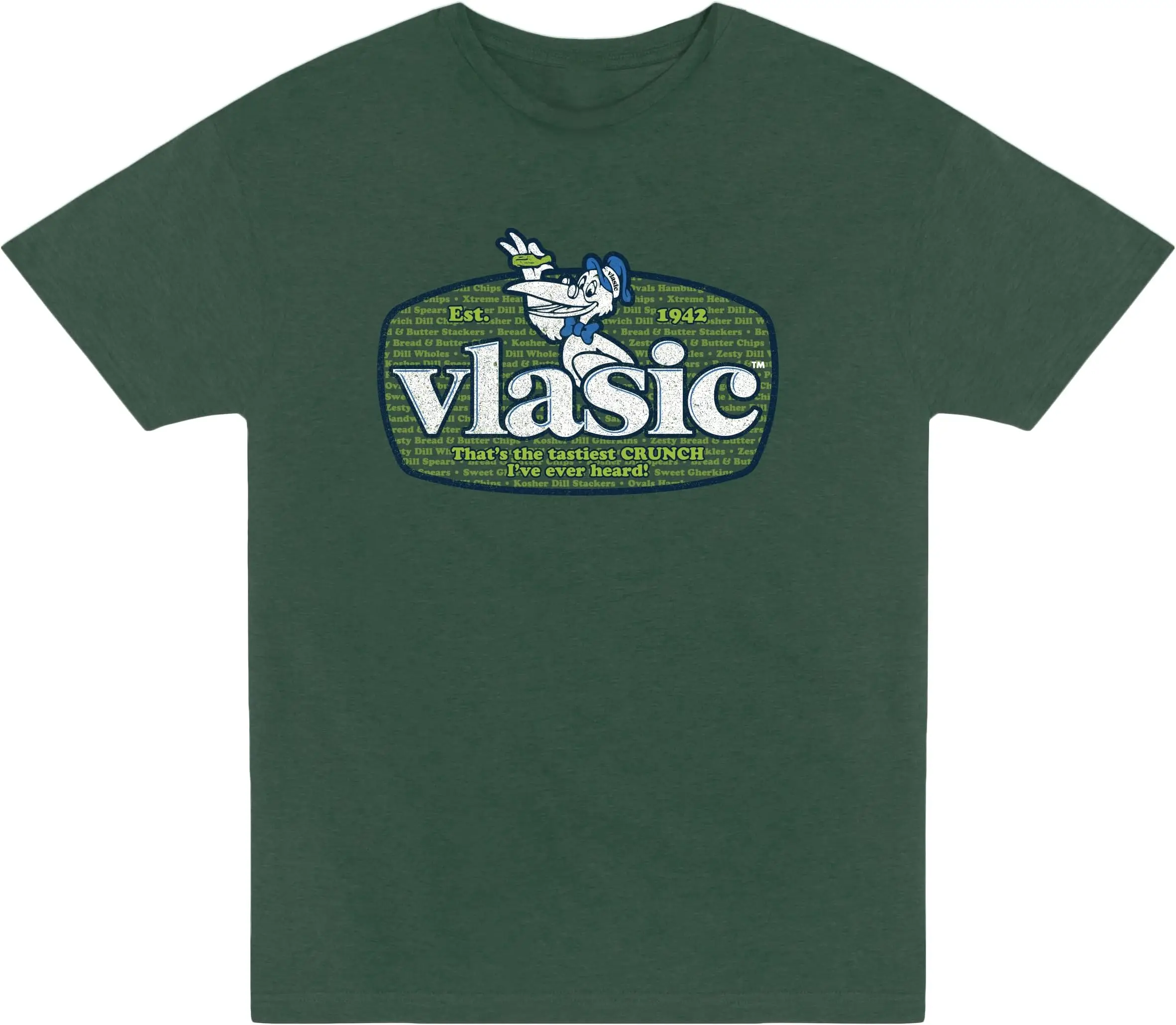 Vlasic Pickle Flavors - Camiseta novedosa  Tees Cotton Luxury brand vintage oversized