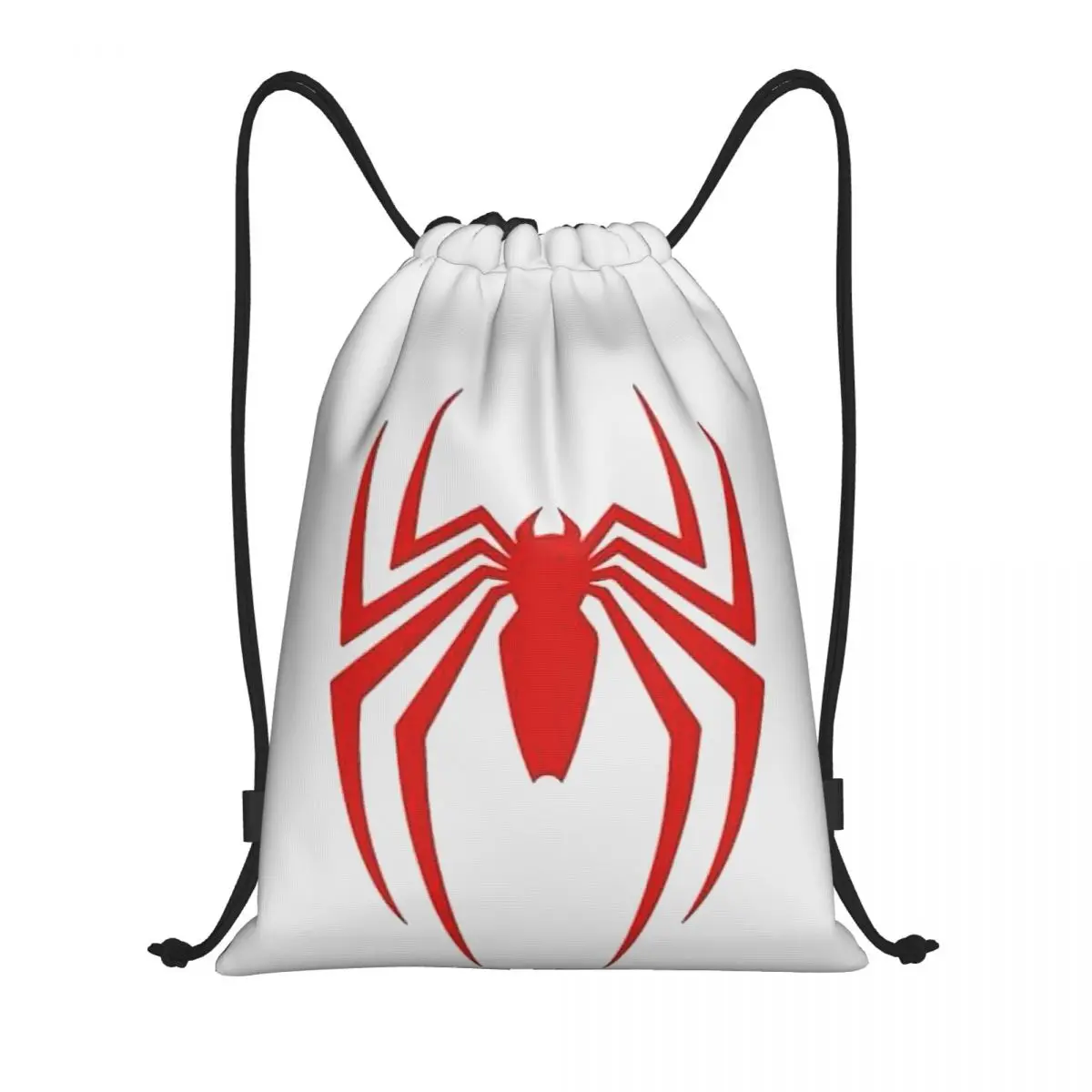 Custom Spider Man Cartoon Superhero Drawstring Bags Women Men Lightweight Sports Gym Storage Backpack