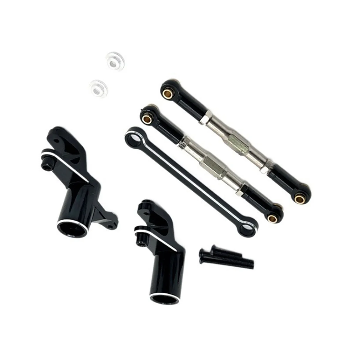 RC Car Upgrade Steering  embly Pull Rod Kit for UDIRC 1/12 UD1201 UD1202 UD-12PRO RC Car Upgrade Parts Black