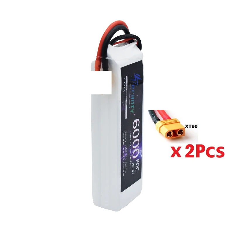 3S 11.1V Lipo Batterij 6000Mah 60c Voor Drone Rc Auto Helikopter Quadcopter Tank Boot Truggy 3S Batterij Met Xt60 Xt 90 T Ec5