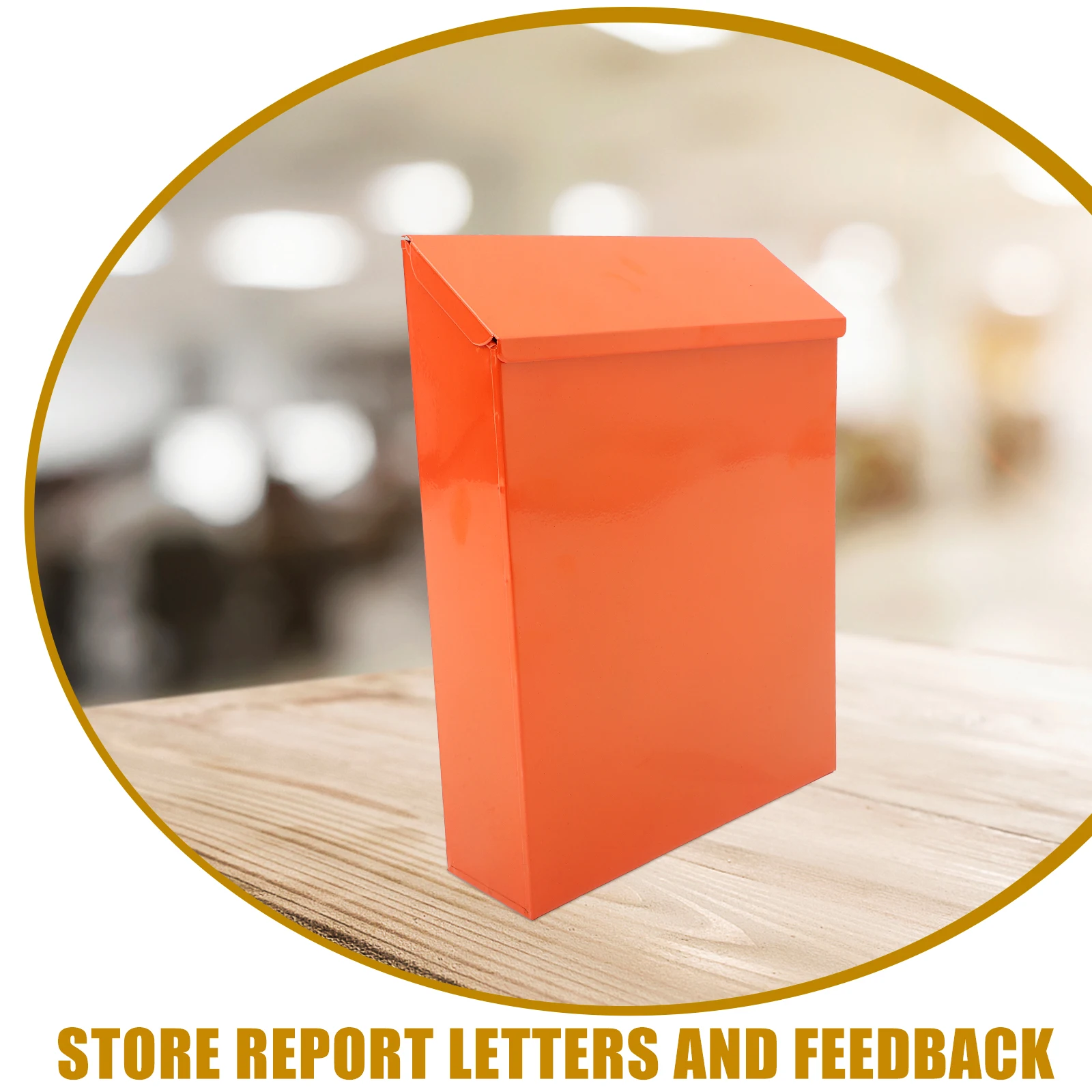 

Vintage Iron Post Outdoor Decorative Letter Organizer Hanging Lock Durable Metal Suggestion Home Office Use Bright Color Visible