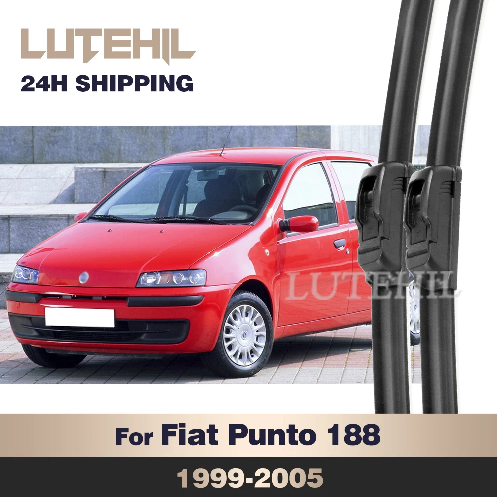 

LUTEHIL Wiper For Fiat Punto 188 1999-2005 2000 2001 2002 2003 2004 Front Wiper Blade Windshield Windscreen Window Brush 22"+18"