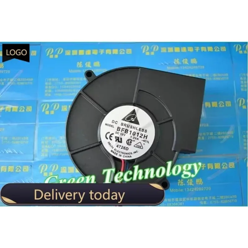 pa The original Delta BFB1012H-F00 industrial blower or Burn oven blowing turbo blower fan 12V 14W 9733  with 3pin