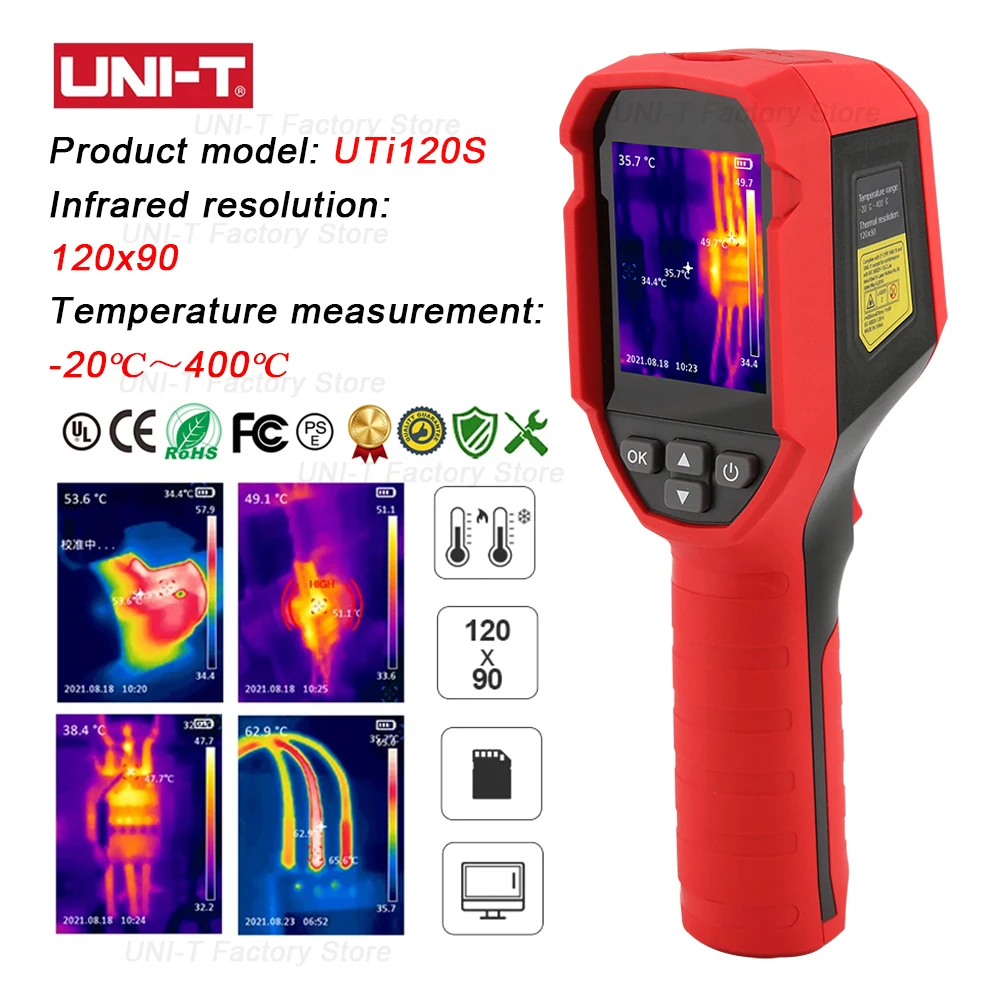 UNI-T Thermal Imager UTi120S UTi160S UTi260A UTi260B Thermal Camera Repair Inspection Construction Infrared Heat Image Camera