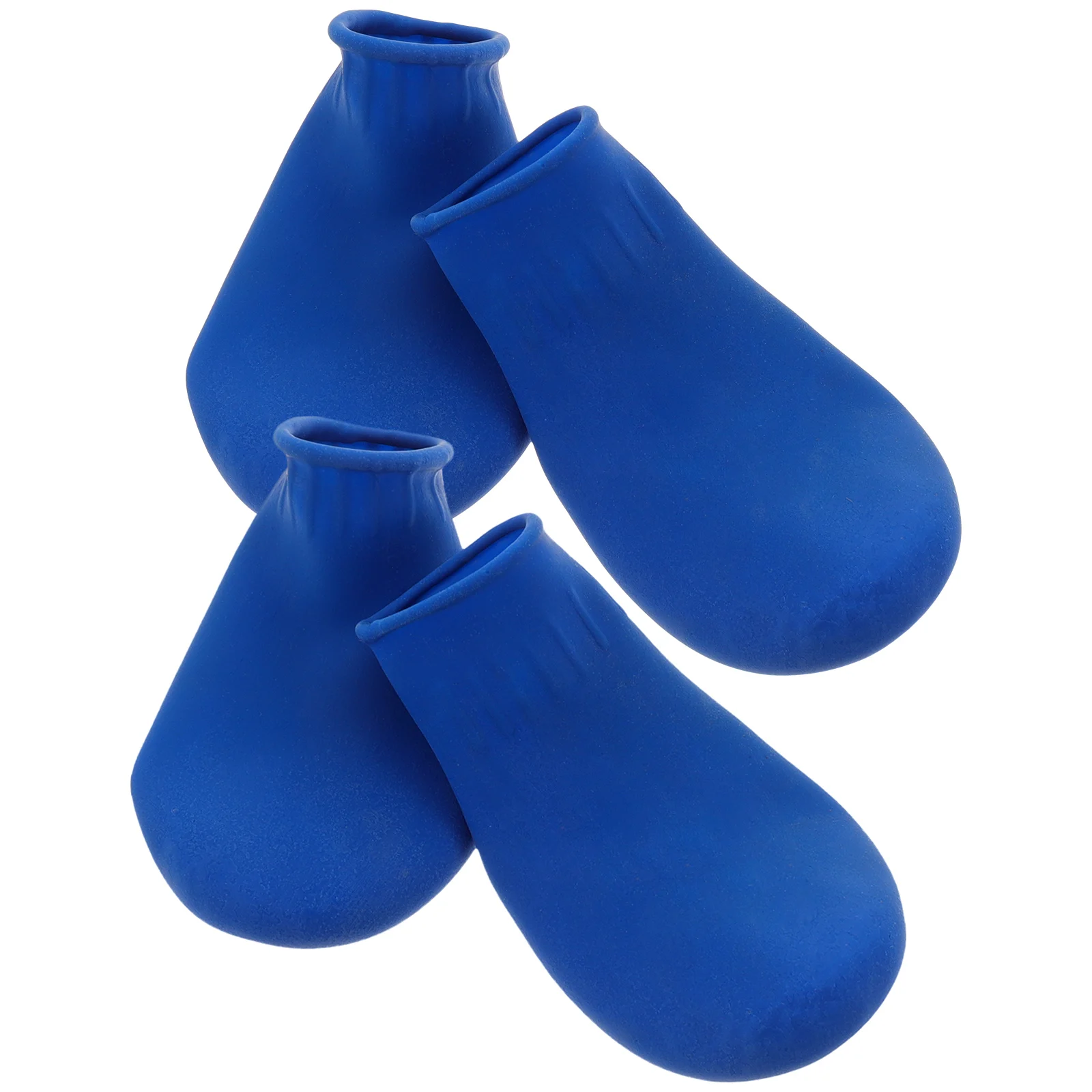 

4 Pcs Dog Boots Paw Protectors Pet Waterproof Shoes Cover for Dogs Snow Small Size Blue