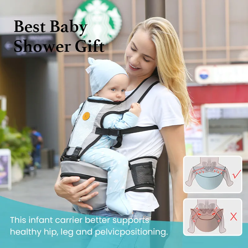 High Quality 0-48 Months Ergonomic Baby Carrier Backpack With Hip Seat For Newborn Multi-function Infant Sling Wrap Waist Stool