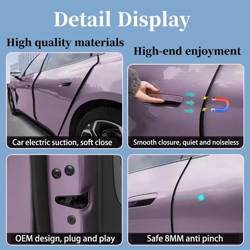 XCAR For  Hyundai Palisade LX2 2018‑Present, Automatic Door Closing System with Electric Soft Close and Suction Lock