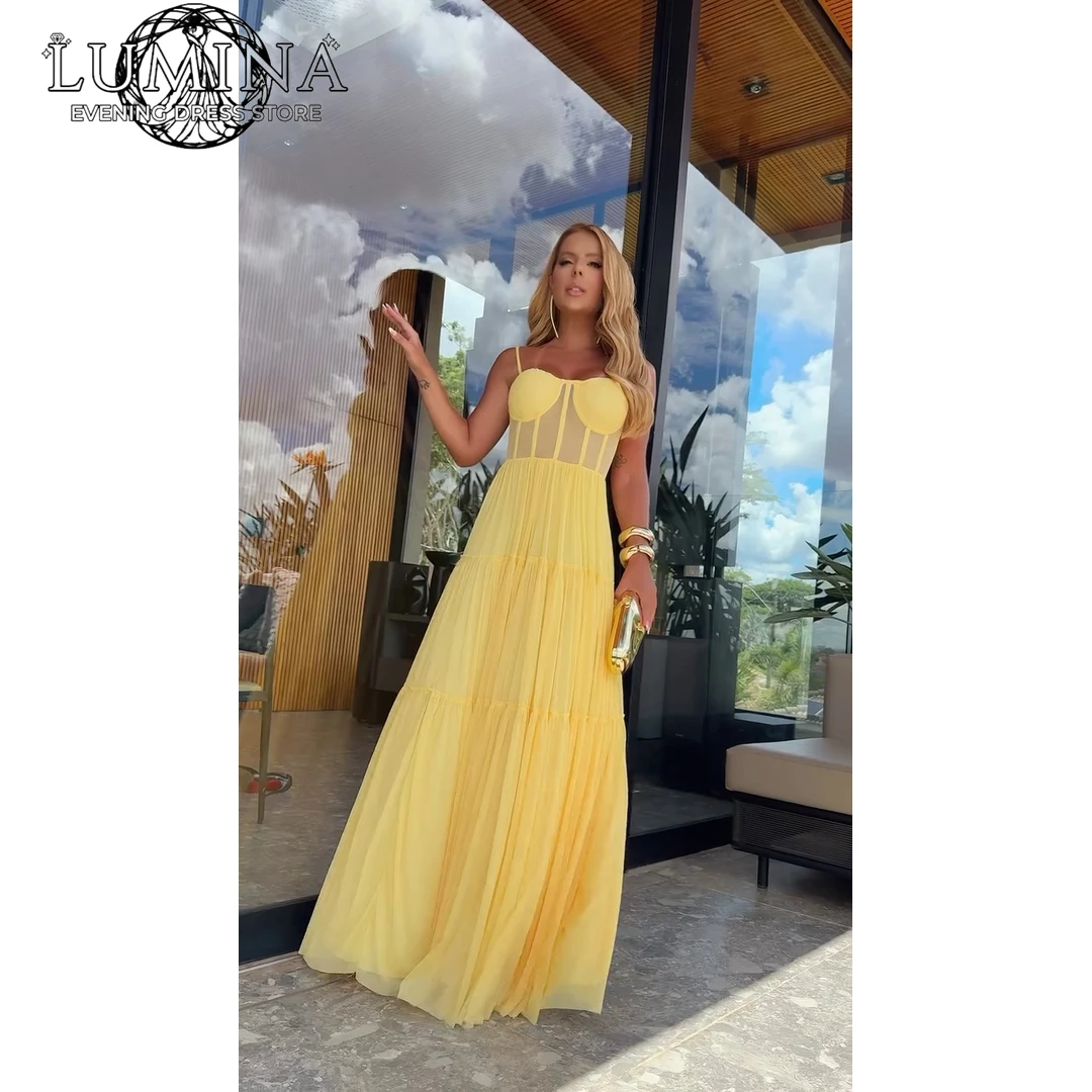 Lumina Custom Made Prom Dresses 2026 Luxury Prom Dress 2026 Line A Tulle Pink Dress Elegant Luxury Designer Evening Clothes Gala
