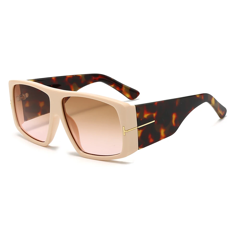 

Hot Wide - Legged Oversized Sunglasses for Women | T - Shaped Accent | UV Protection | High - End & Versatile for All Occasions