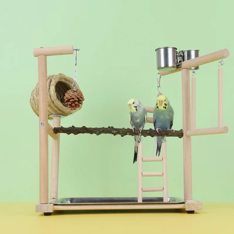 

Parrot Play Rack Parrot Toy Supplies Training Station Rack Bird Teasing Toys