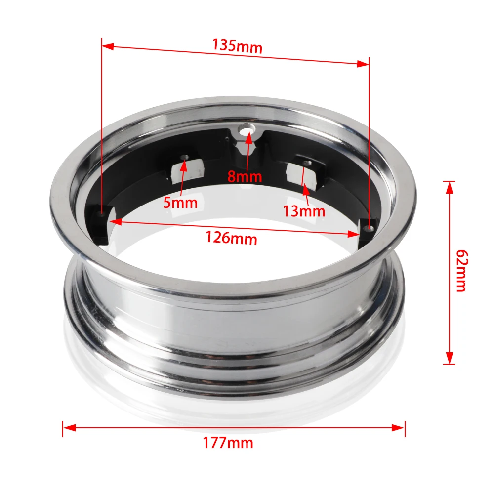 10x2.70-6.5 Integrated Wheel Hub Ring for Dualtron Thunder 3 Dualtron Mini Speedway 5 Dualtron Victor/Luxury Motor Rim Parts