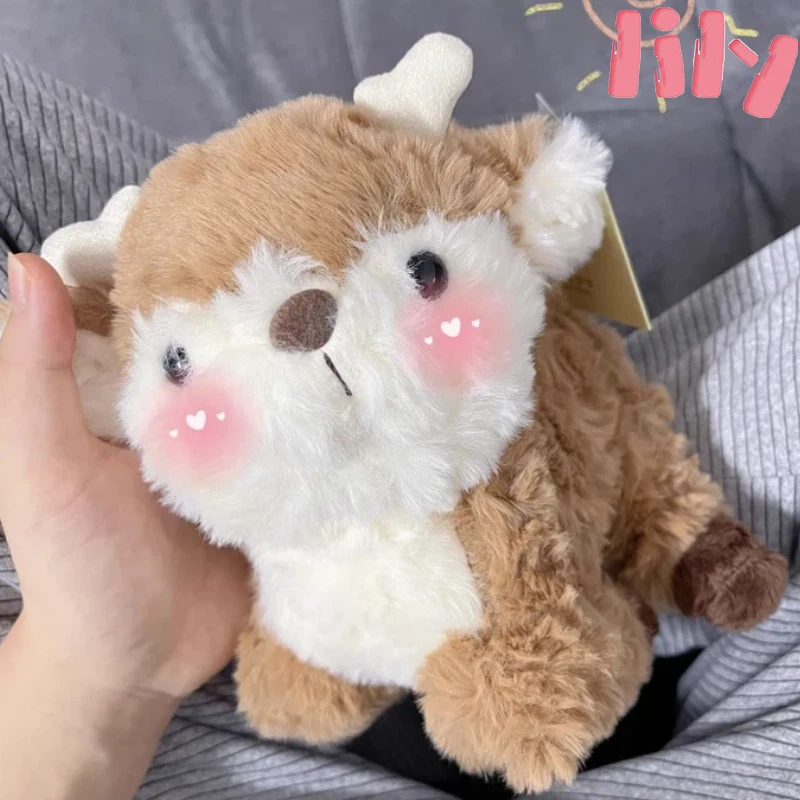 Juguetes de peluche Nara Deer juguetes de peluche lindo muñeco de ciervo almohada para dormir muñeca de niña regalo de cumpleaños tela suave y exquisita para la piel