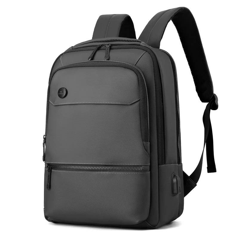 Sac à dos d'affaires multifonctionnel pour hommes, sac à dos pour ordinateur portable, film étanche, sac à dos décontracté pour hommes, paquet d'affaires USB