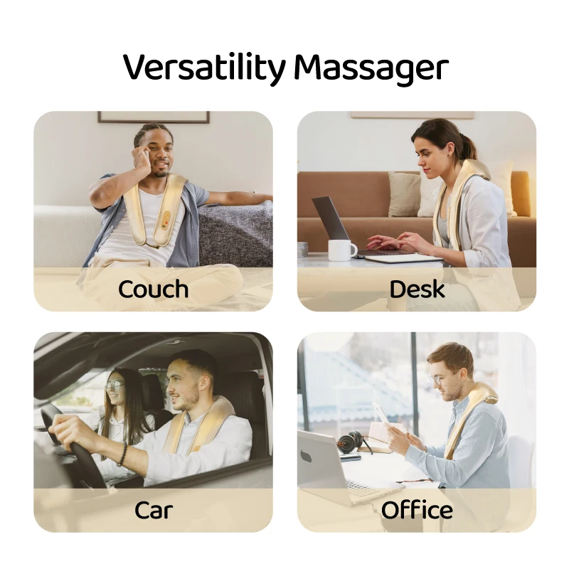 Breo N1 pro Deep Tissue Shoulder Neck Massager Portable, Pain Relief for Home, Office & Travel Use