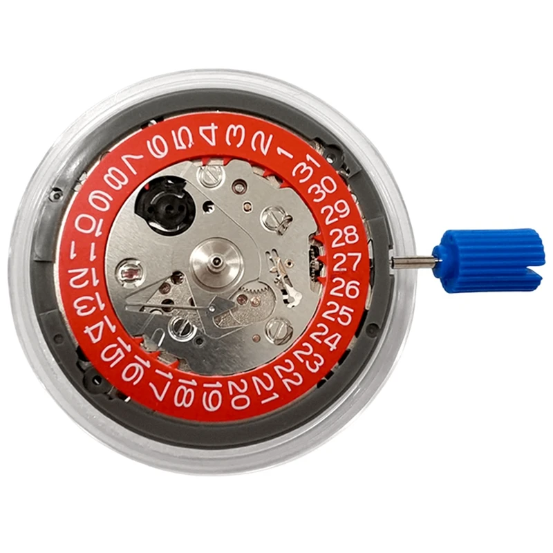 

NH35A High Grade Mechanical Movement NH35 RED Calendar Wheel 24 Jewelry Self-Winding High Precision Durable Easy Install