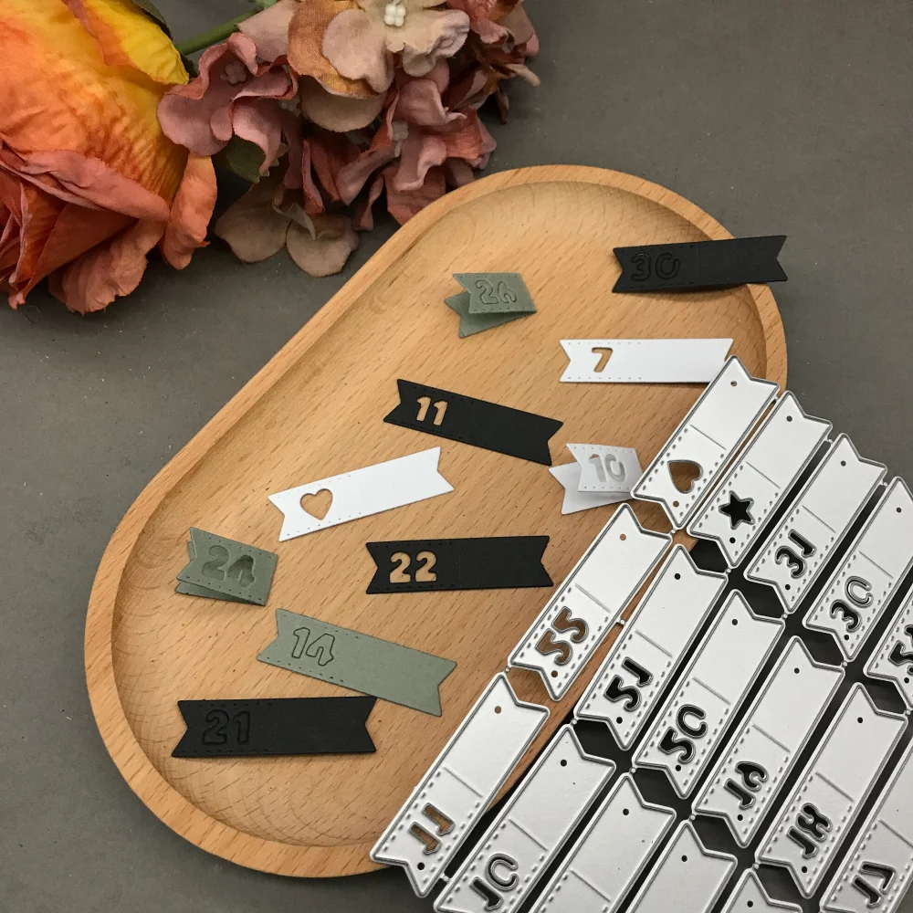 1pcs metal cutting dies cut die mold Date labels Scrapbook paper craft blade punch stencils dies