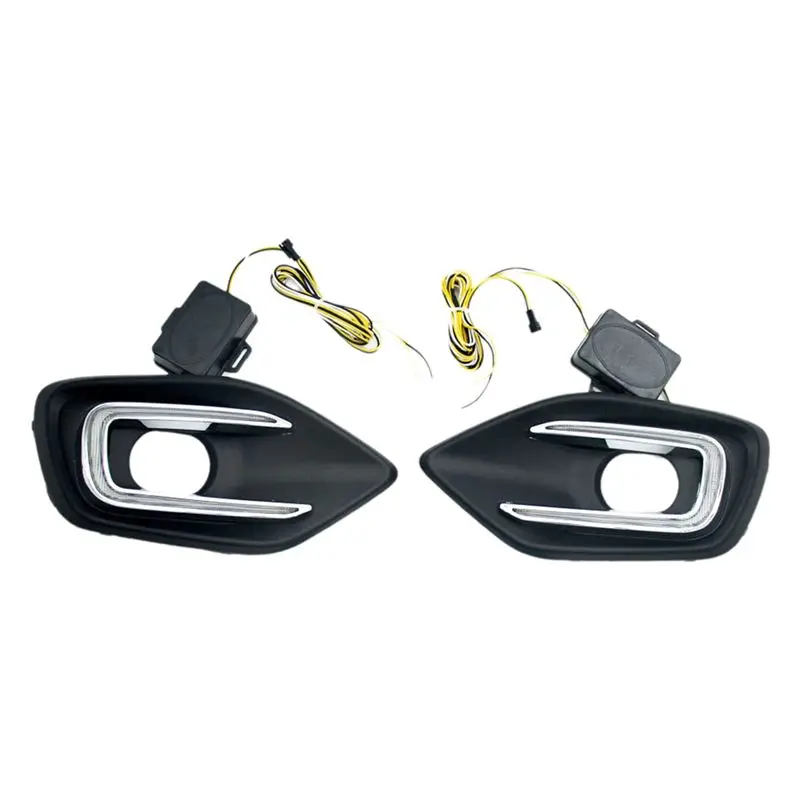

LED Daytime Running Lights For Swift 2024 2025 DRL Dynamic Turn Signal Fog Lamps White Yellow Accessories