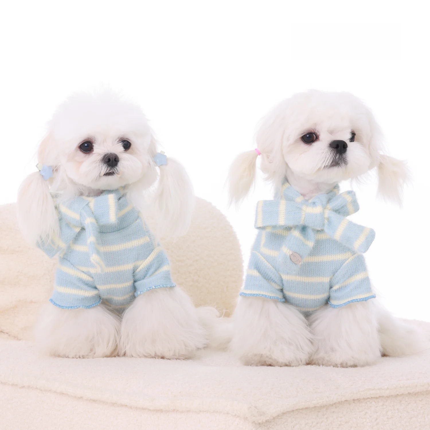 petinjoy-mousse-series-pet-clothes-knitted-vest-scarf-set-blue-stripes-fluffy-feel-breathable-easy-to-clean-for-dogs-and-s