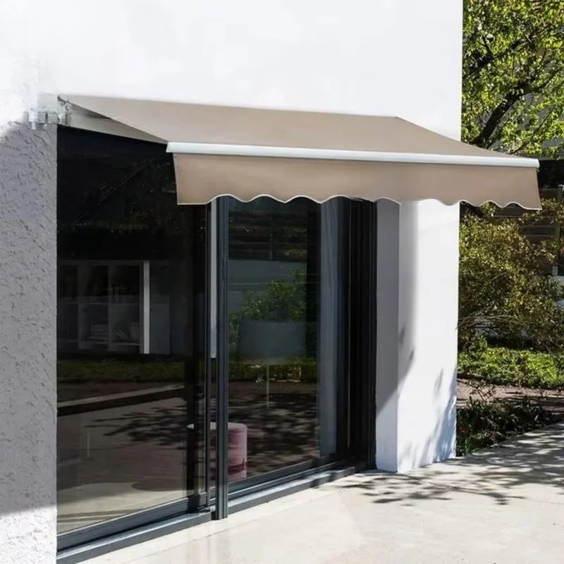 Outdoor French telescopic roof S window shading courtyard garden balcony sun protection awning