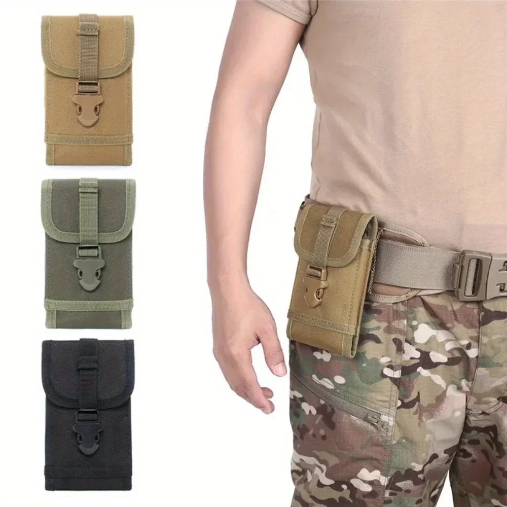 1PC Outdoor Camouflage Bag Molle Phone Holder Case Sport Waist Belt Bag Waterproof Nylon EDC Sport Hunting Camo Bags