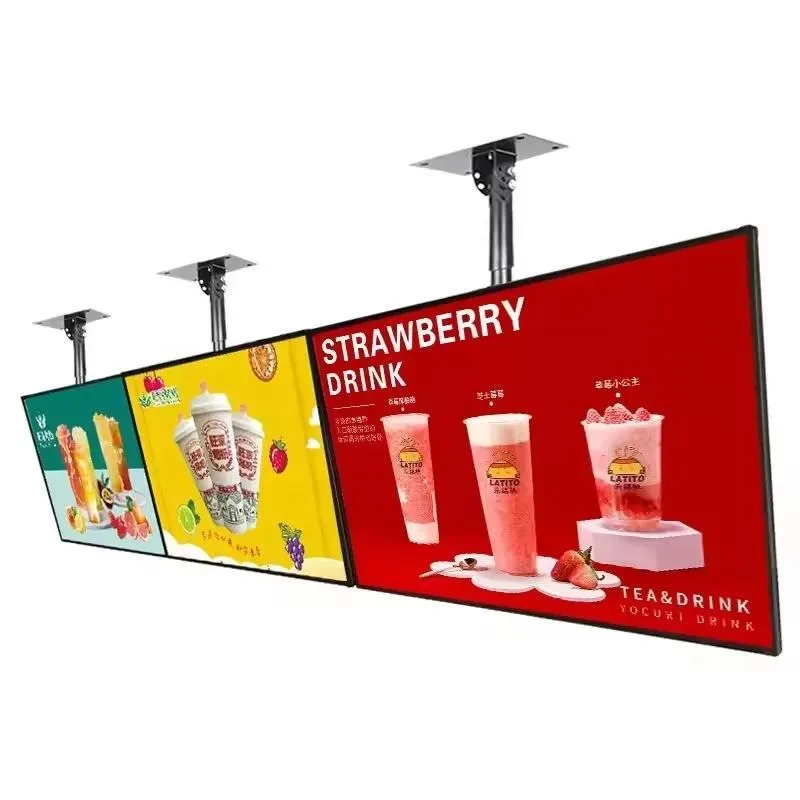 Wall Mounted 32 43 Inch FHD LCD Digital Menu Board Electronic Advertising Display Signage for Restaurant Fast Food