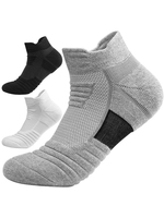 3/6/12 Pairs Mesh Sports Terry Socks Cushioned Moisture-managing And Durable Reduces Foot For Running Hiking Cycling Baskateball