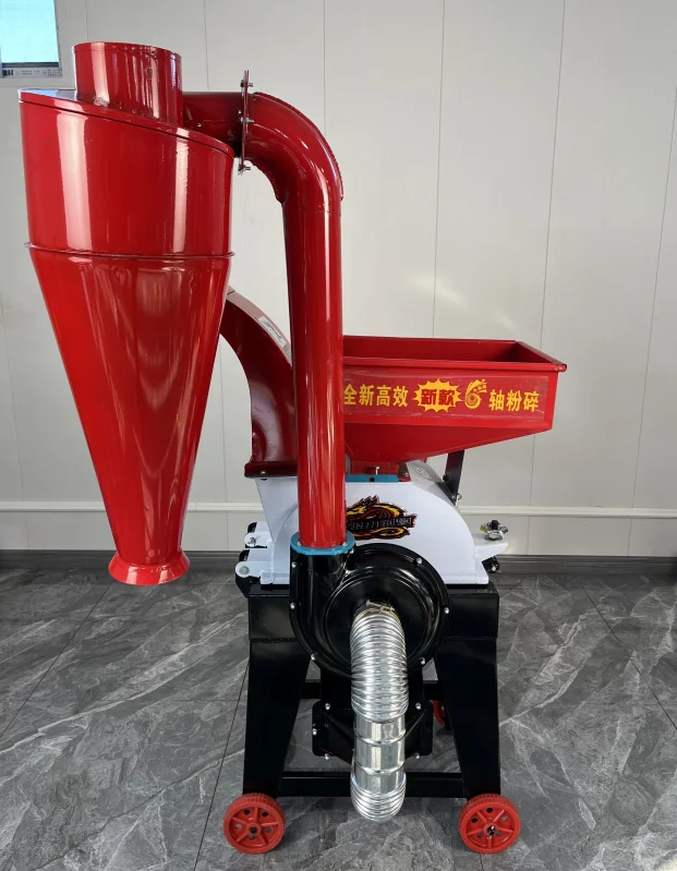 High Speed Chaff Cutter and Feed Crusher with Cyclone for Alfalfa Lucerne and Grain Flour Making