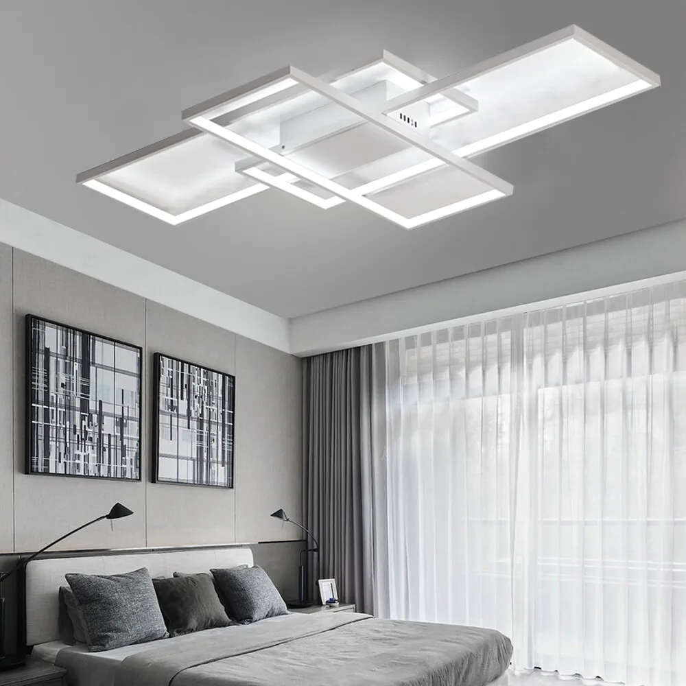 

80W Modern LED Ceiling Light - Stylish Acrylic Flush Mount Fixture