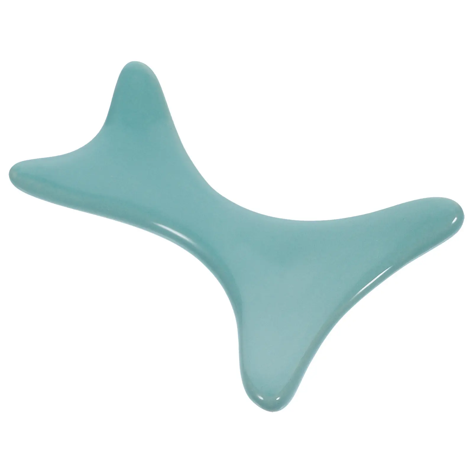 

Blue Body Scraper Ceramic Massage Board Portable Guasha Tool for Face Neck Body Muscle Relief Spa Massager Home Use