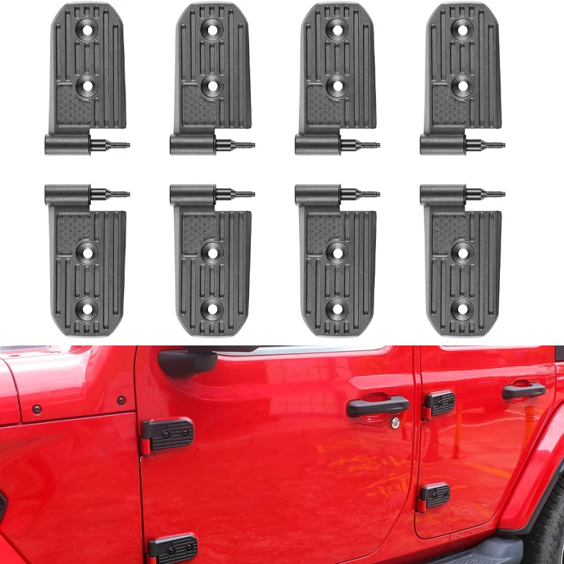 Door Hinge Kit Exterior Accessories for Jeep Wrangler JL JLU Sport Sahara Freedom Rubicon Unlimited Gladiator JT 2018-2024