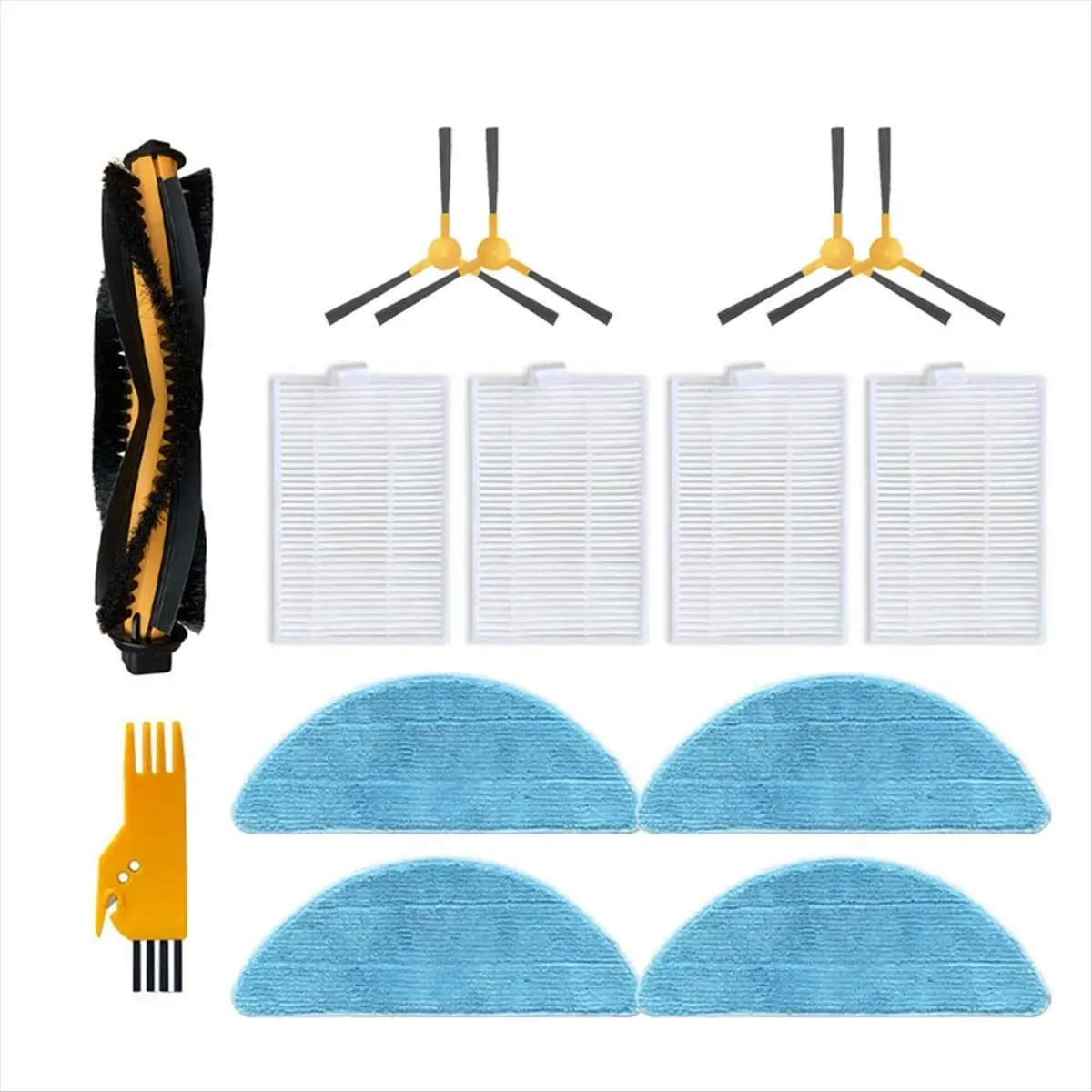 T33C ل Kabum Smart 500 / 700 استبدال أجزاء الملحقات الرئيسية فرشاة جانبية فلتر Hepa ممسحة القماش