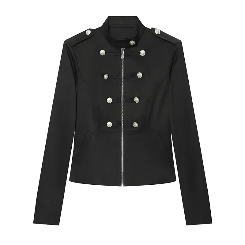 Autumn Jackets Women's 2026 New Chic Retro Slim Elegant Travel Warm Coats Chic Autumn Women's Unique Street Long-Sleeved Jackets