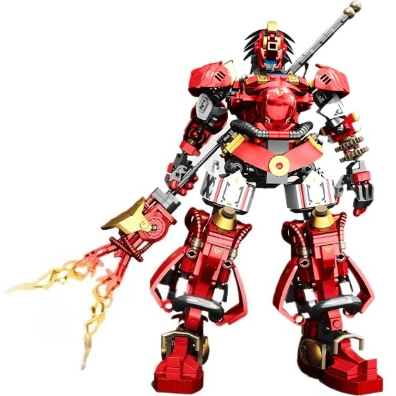 

SEMBO BLOCK Building Blocks Five Tiger Generals Mech Splicing Can Be Motivated Armour Model Toys Ornaments Collection Gift