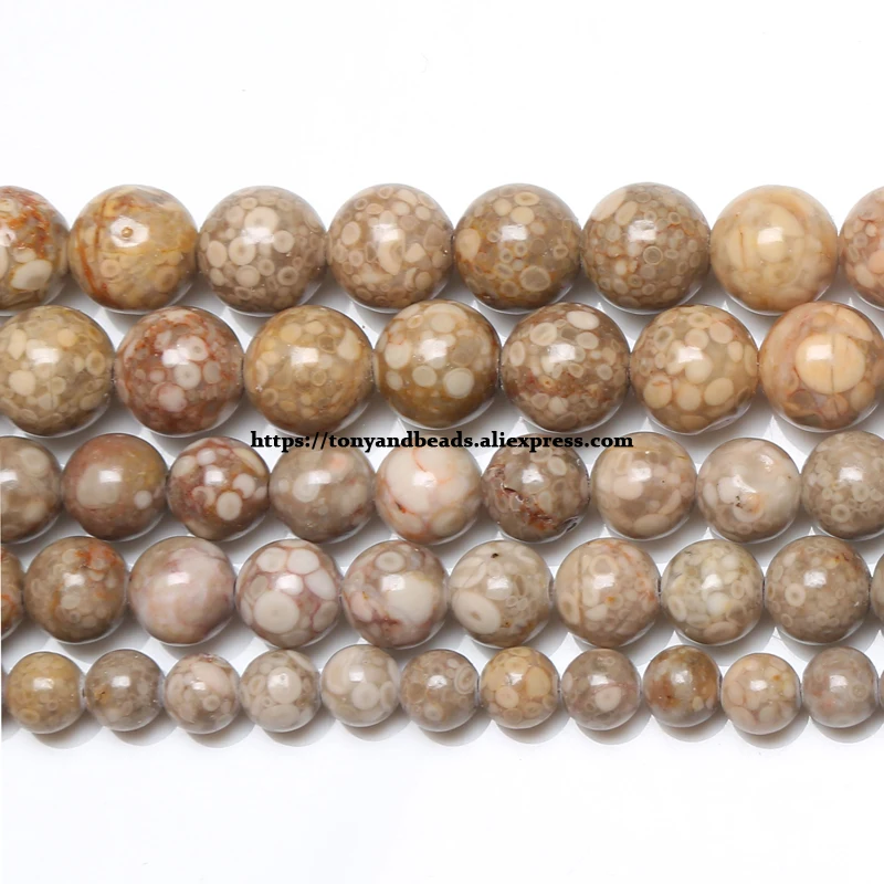 Natural Stone Yellow Maifanite Round Beads 15\