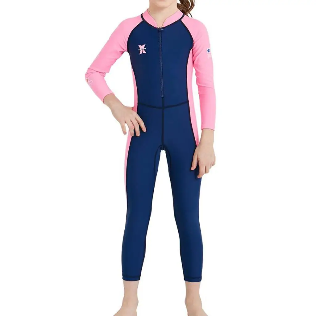 Kids Full Wetsuit - UPF50+ Sun Protection, Children's Full Body Swimsuit, Long