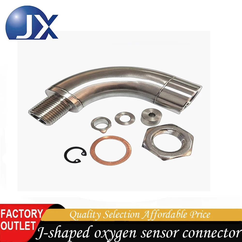 M18X1.5 J-Style O2 Oxygen Sensor Defouler Restrictor Fitting Stainless Steel Exhaust Catalytic Converter