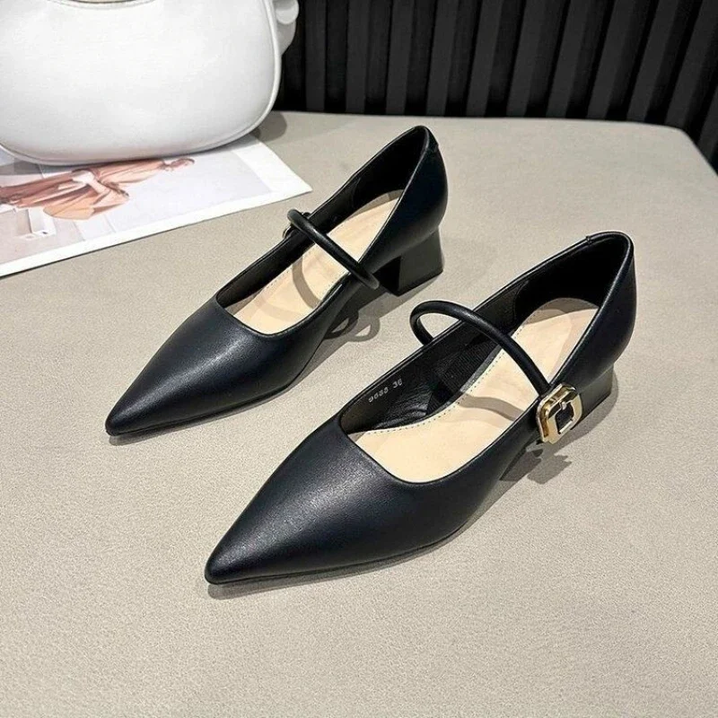 

Туфли для женщин. Женские туфли-лодочки на квадратном каблуке со средним острым носком. Женские туфли-лодочки для отпуска 39, оптовая продажа, стильное платье по акции Y2k.