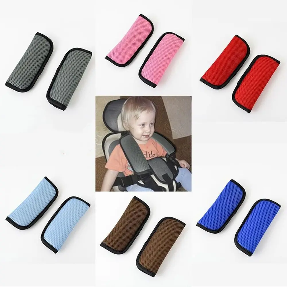 1Pair Harness Soft Pad Cushion Car Shoulder Sheath Protection Cover Child Safety Seat Belt Cover