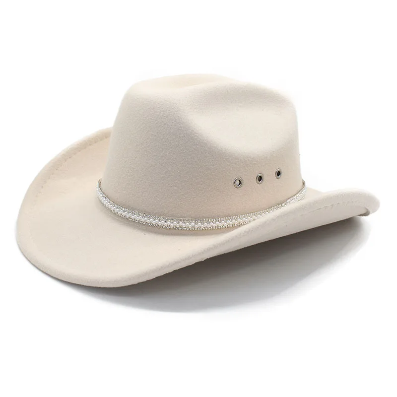 

Новая ковбойская шляпа в западном стиле, европейская и американская шляпа, тибетская шерстяная шляпа, тибетская ретро-шляпа для выступлений в стиле джаз