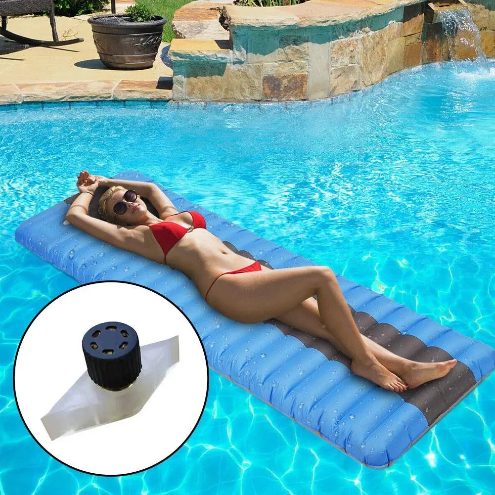 Outdoor Camping Inflatable Mattress with Copper Air Nozzle Car Sleeping Bed Mat Cushion Gas Nozzle Inflatable S/L Valve