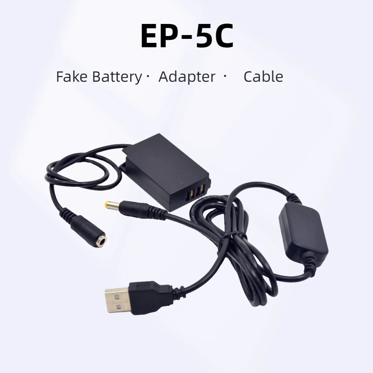 

EP-5C EN-EL20 ENEL20 Fake Battery+EH5 USB Power Bank Cable Adapter For Nikon 1J1 1J2 1J3 1S1 1AW1 1V3 p1000 DL24-500 COOLPIX A