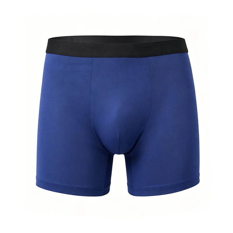 1 Piece of Men's Underwear Long Cycling Sport Comfortable Breathable Pure Color Simple Sports Stretch Underwear