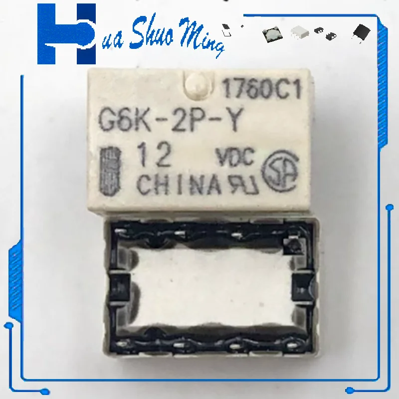 10PCS/LOT  G6K-2P-Y 5V 8 feet  DC5V  G6K-2F-Y-5VDC